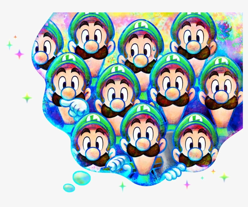 Luigi Dream Bubble Art - Mario And Luigi Dream Team, transparent png download