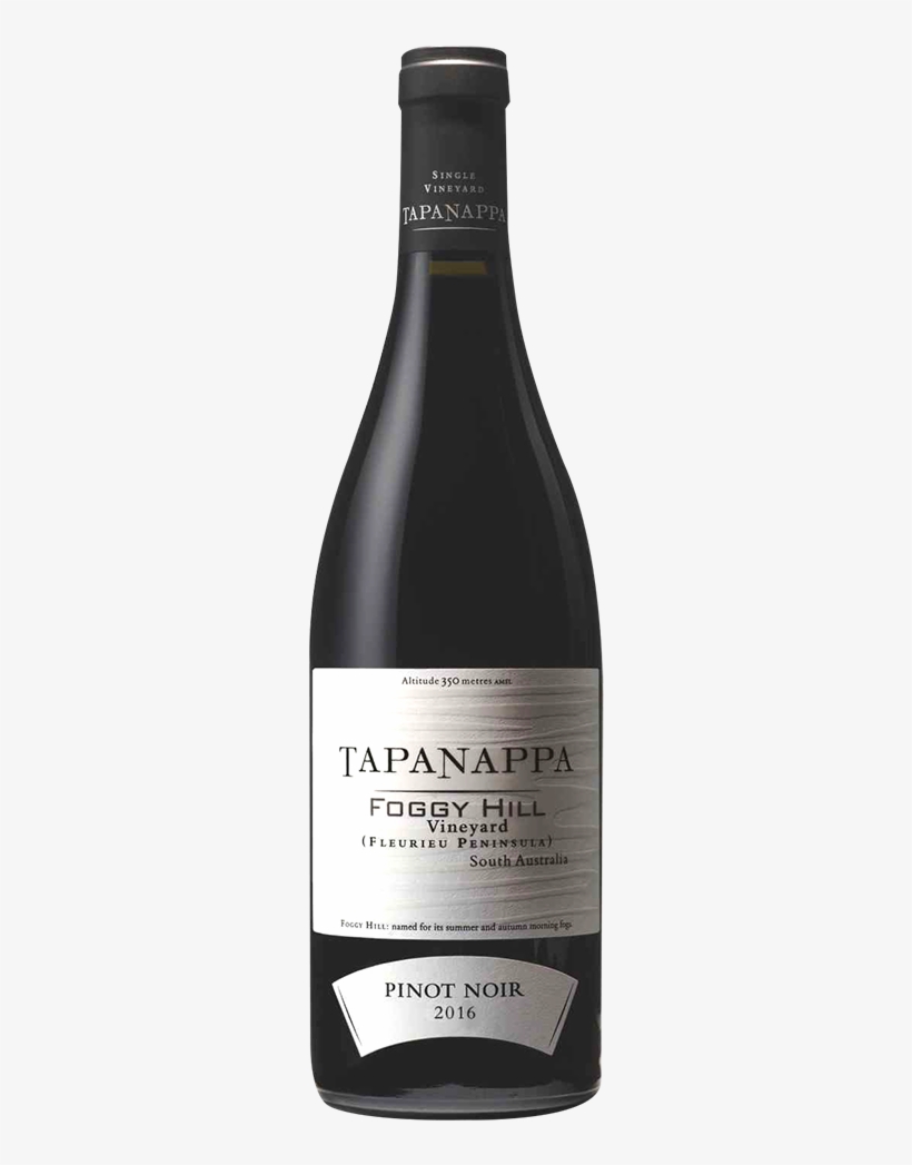 Tapanappa Foggy Hill Pinot Noir - Glass Bottle, transparent png download
