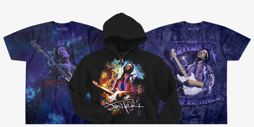 New Authentic Jimi Hendrix T-shirt Tees - T-shirt, transparent png download