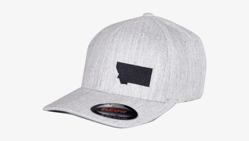 Aspinwall Flex Fit State Hat Heather Grey Black - Baseball Cap, transparent png download