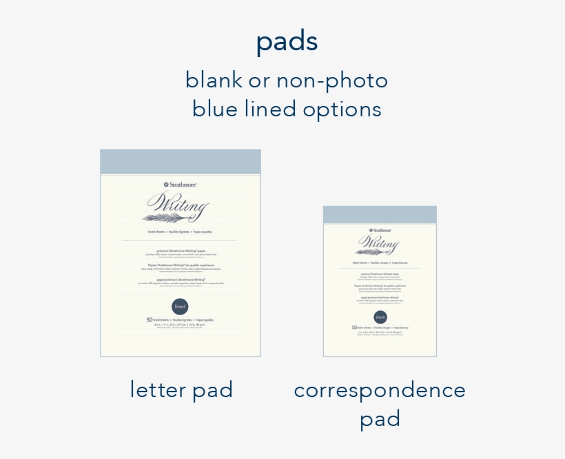 Strathmore 500 Series Writing Paper Pads Blank And - Strathmore 500 Series Writing Pads, transparent png download