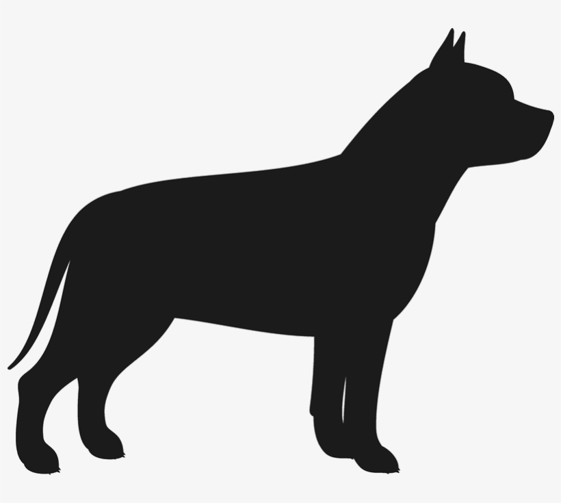 Pit Bull Stamp - French Bulldog Silhouette, transparent png download