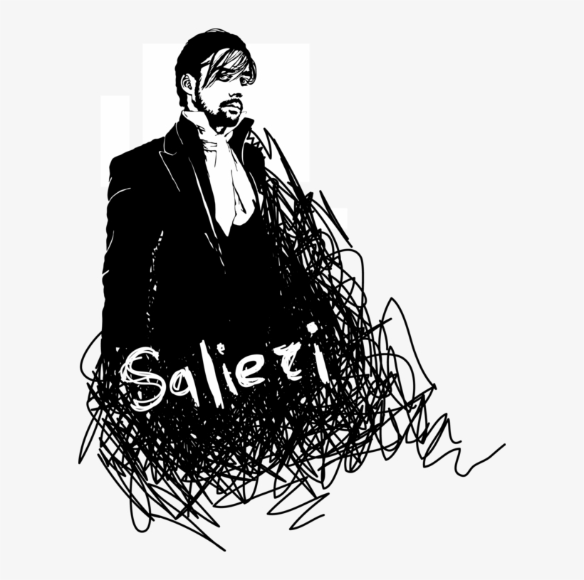 Mozart Drawing Sketch - Mozart Rock Opera Fanart, transparent png download