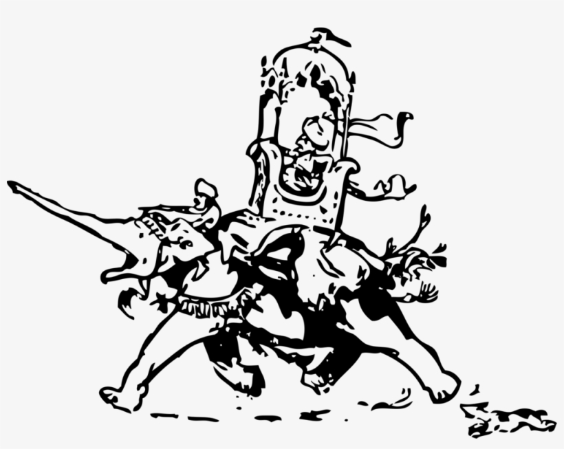 Elephants African Elephant Drawing White Elephant Rhinoceros - Elephant, transparent png download