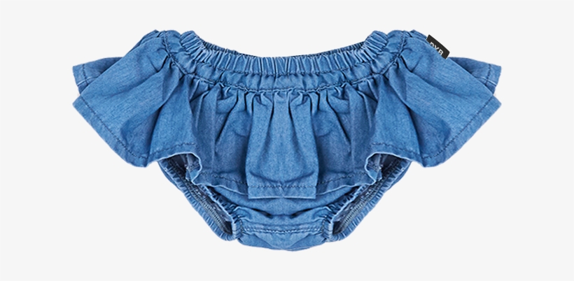 Chambray Baby Ruffle Skirt - Skirt, transparent png download