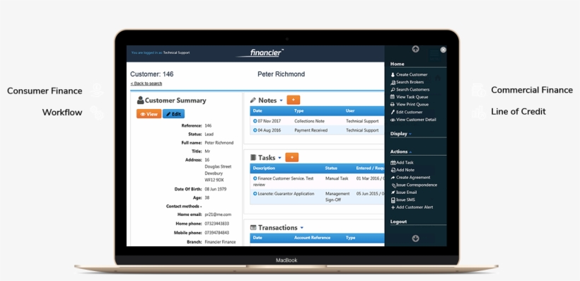 Financier™ Loan System Software - Software, transparent png download