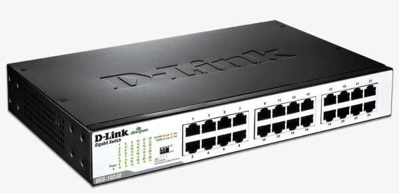 The D Link 24 Port Gigabit Unmanaged Desktop Or Rackmount - D-link Dgs-1100-16 Easysmart 16-port Gigabit Switch, transparent png download