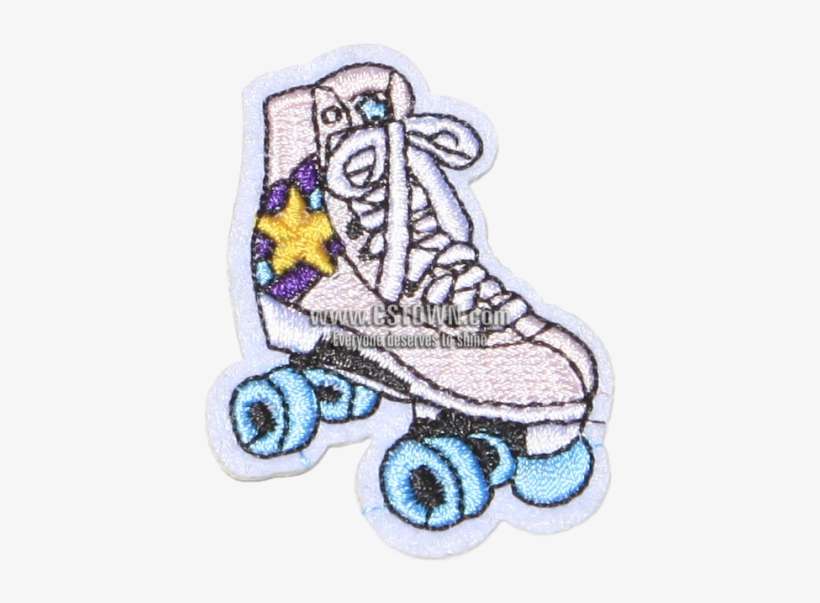 Rollerskate Iron On Fabric Patches - Textile, transparent png download