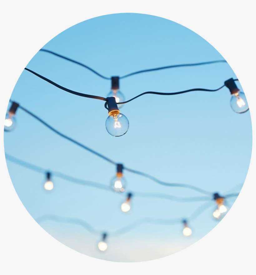 Largest Collection Of Free To Edit Babyblue Stickers - 25 Foot G40 Globe String Lights With Bulbs - White, transparent png download