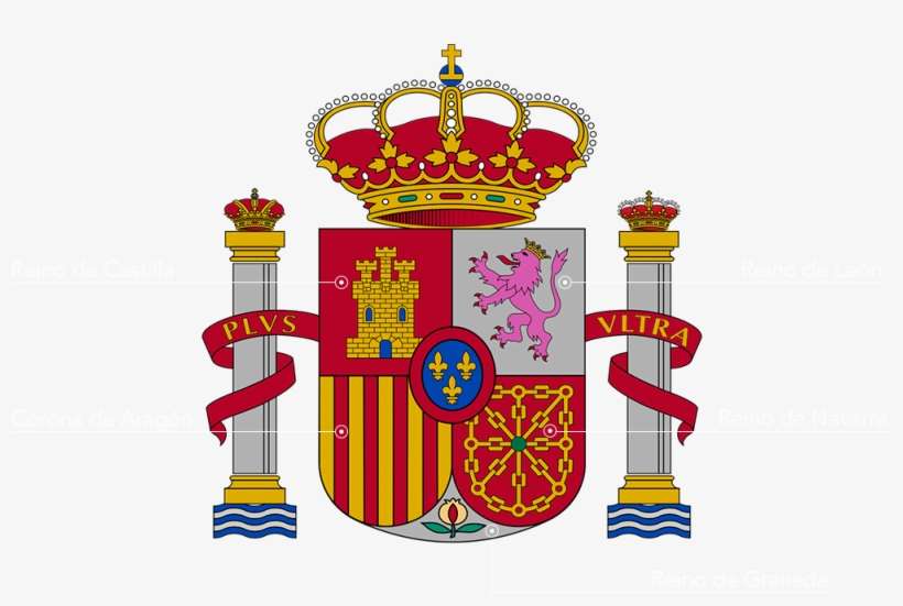Escudo Actual De España - Signe Sur Le Drapeau Espagnol, transparent png download