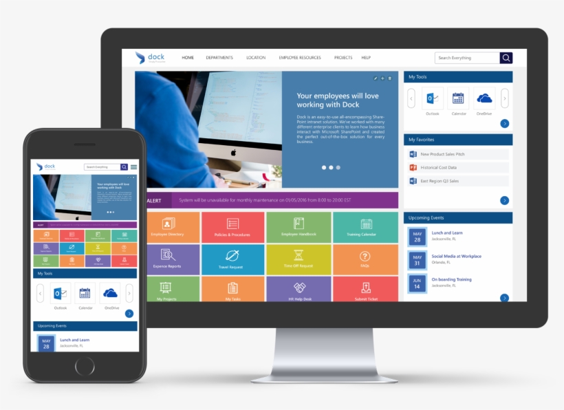 Powerfully Grow Your Business With Dock Sharepoint - Sharepoint Dock, transparent png download
