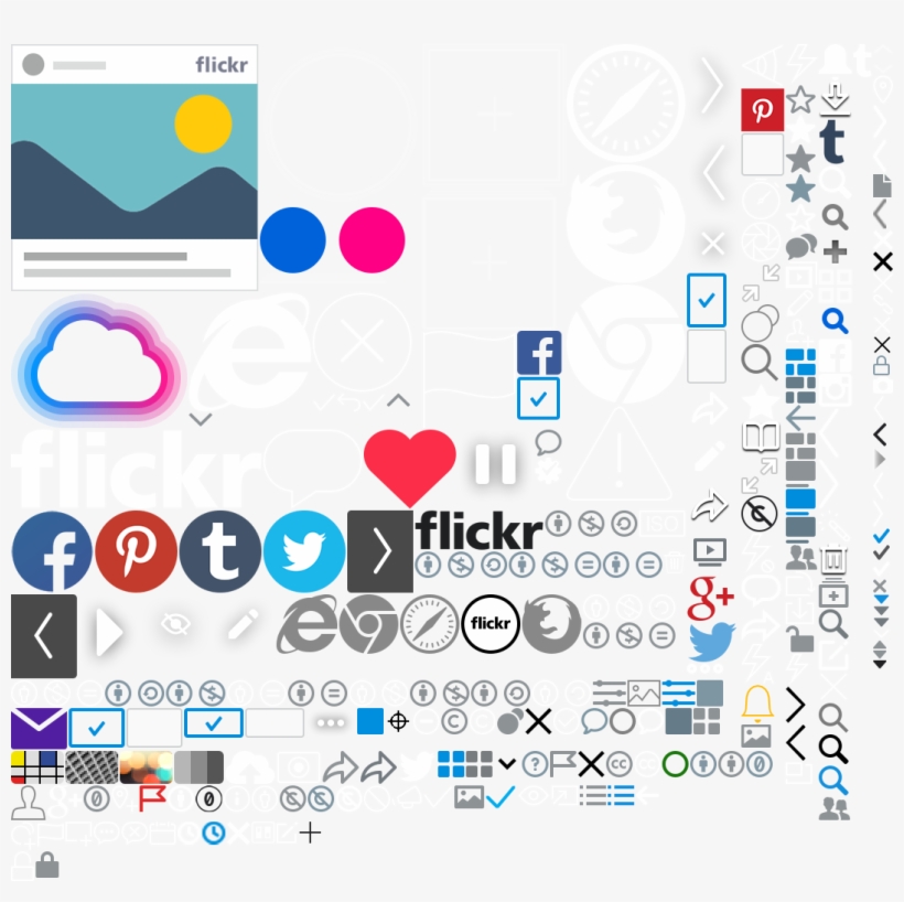 Icons@2x-e862a794 - Flickr, transparent png download