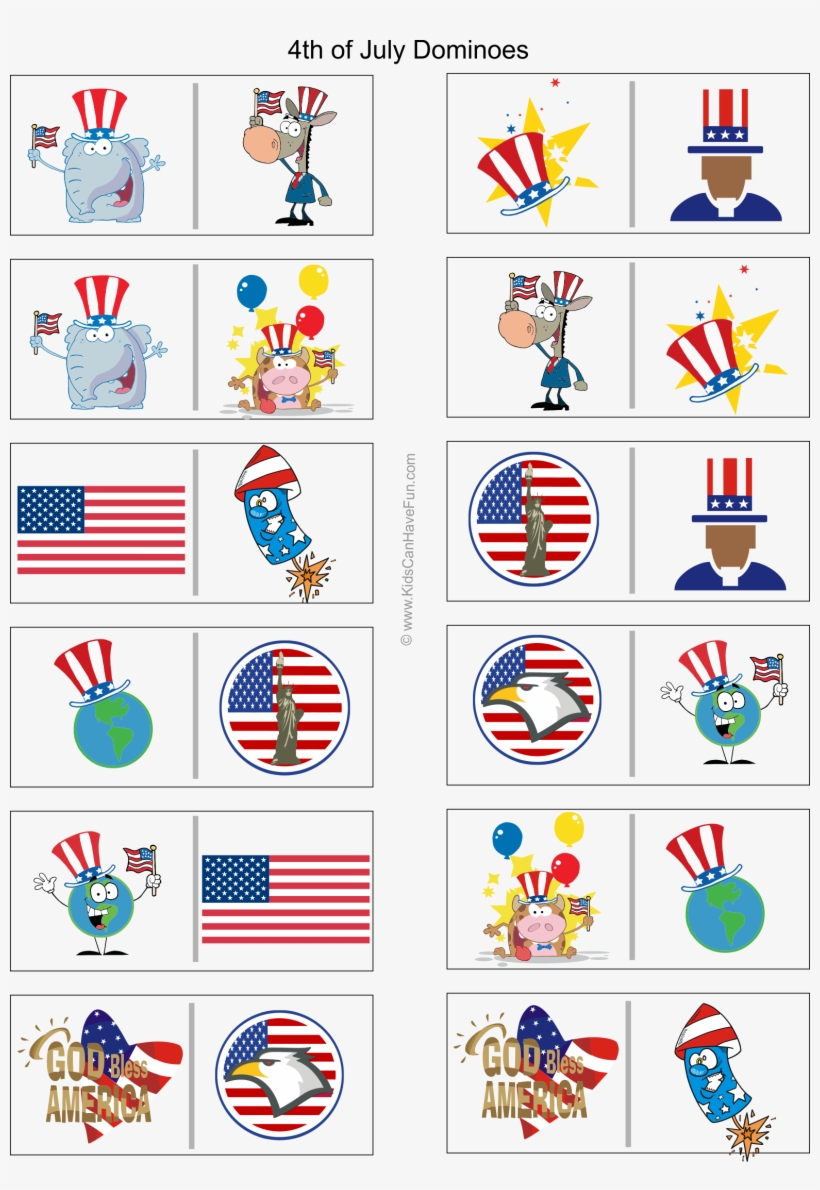 Printable 4th Of July Dominoes Game - Honor Our Heroes Shower Curtain, transparent png download