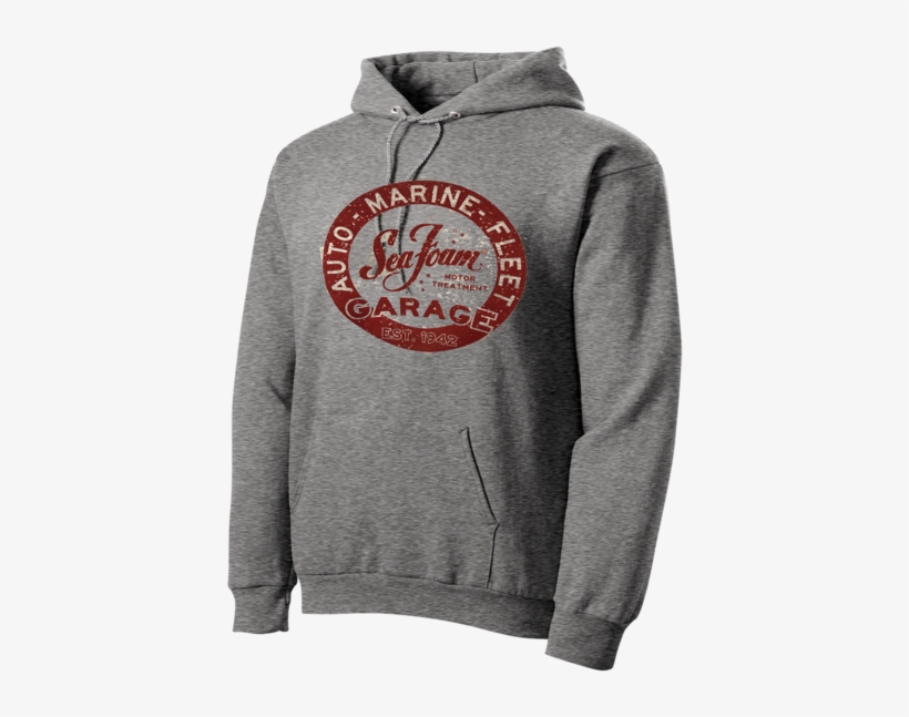 Sea Foam Garage Hoodie - Hoodie, transparent png download