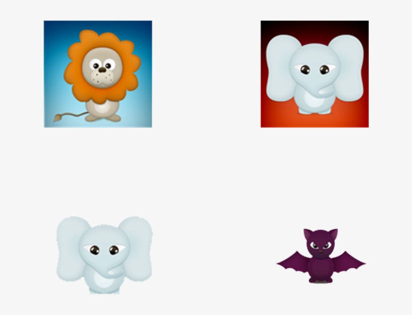 Flat Cartoon Animal Icon - Design, transparent png download