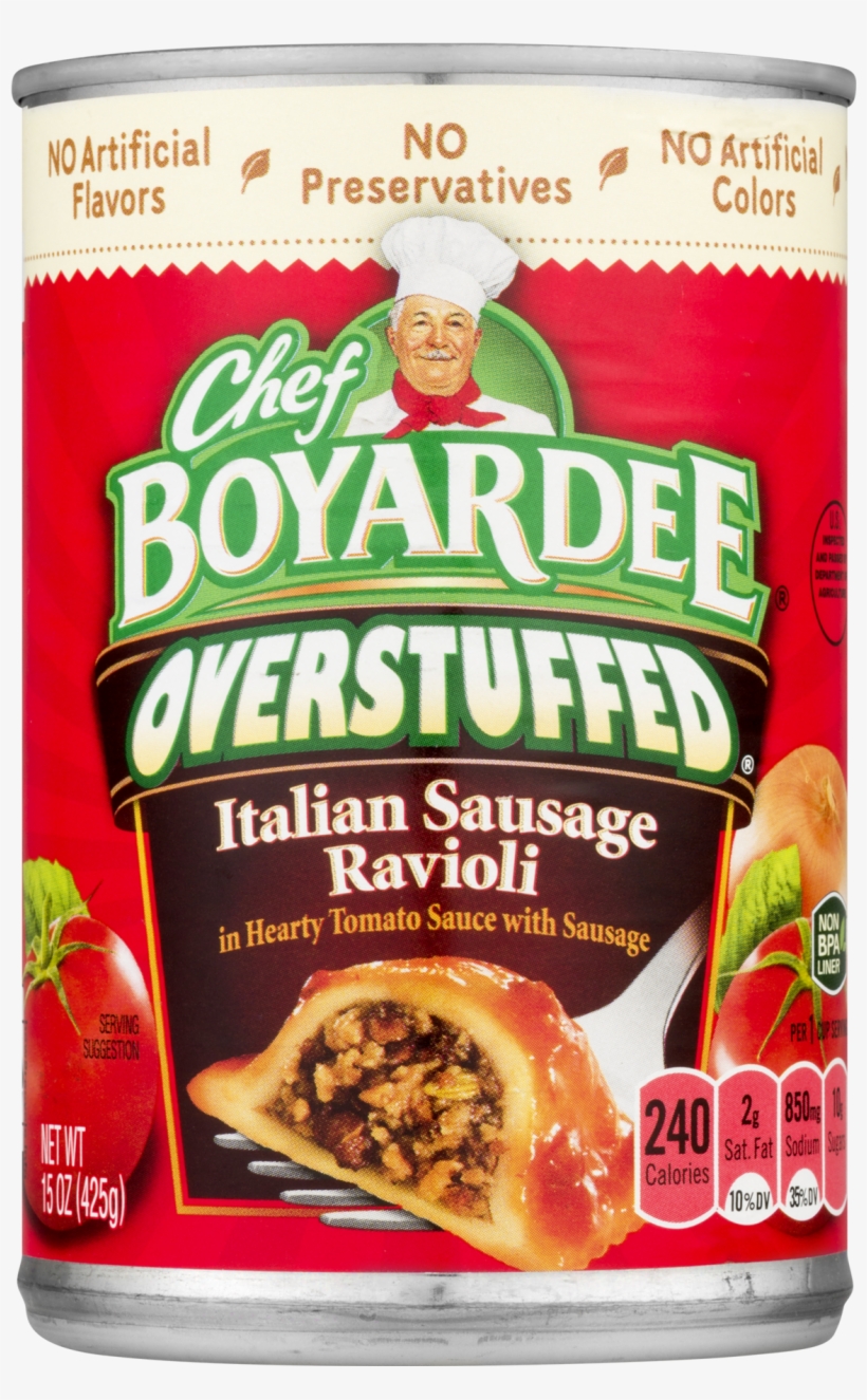 Chef Boyardee Overstuffed Italian Sausage Ravioli, transparent png download