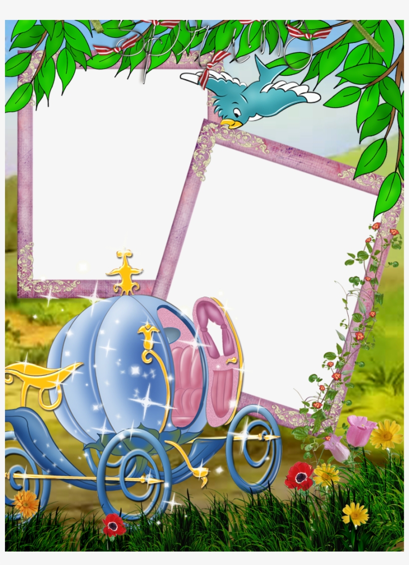Moldura De Foto Da Cinderela, transparent png download