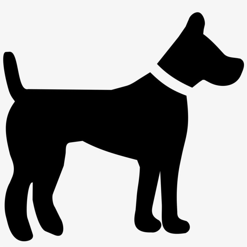 Dog Icon Service Animals - Dog Black 2 Ornament (round), transparent png download