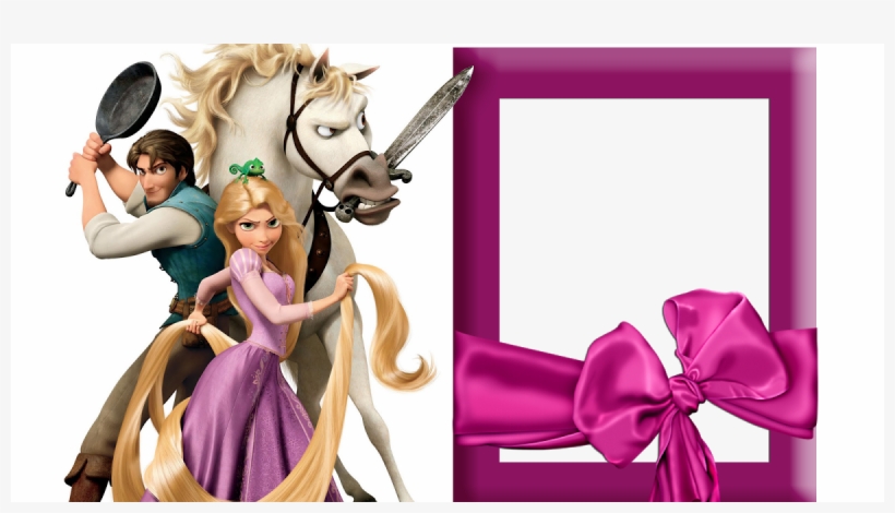 Fotocriart Molduras Da Princesa Rapunzel Enrolados - Tangled Rapunzel Princess Image Photo Cake Topper Sheet, transparent png download
