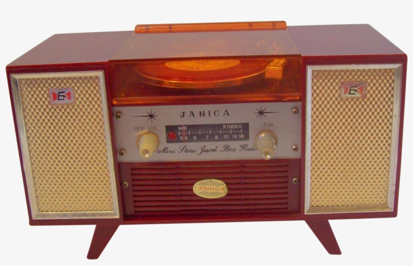 Vintage Janica Lucite Mini Stereo Jewel Box Radio 1960s - 1960s, transparent png download