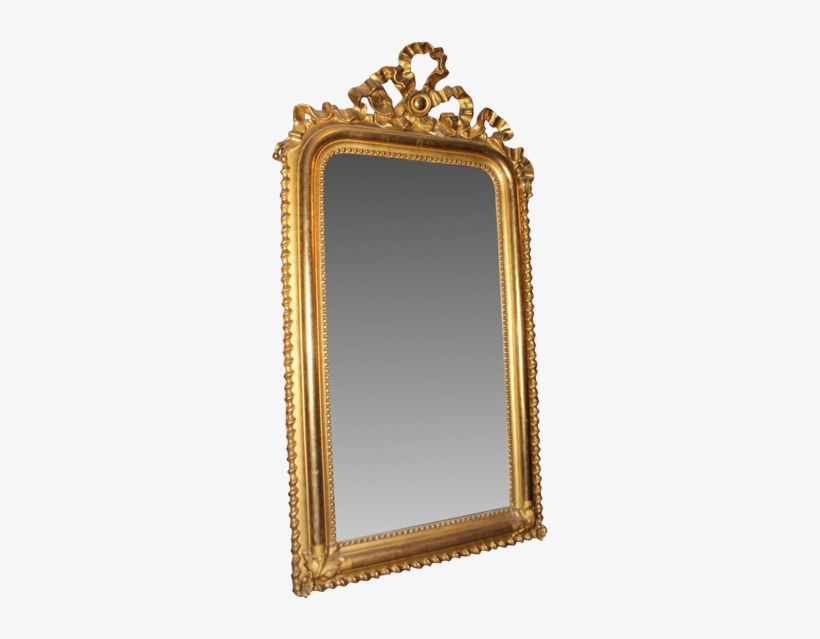 Napoleon Iii Mirror In Gilded Wood - Deknudt Antique Rectangular Mirror, transparent png download