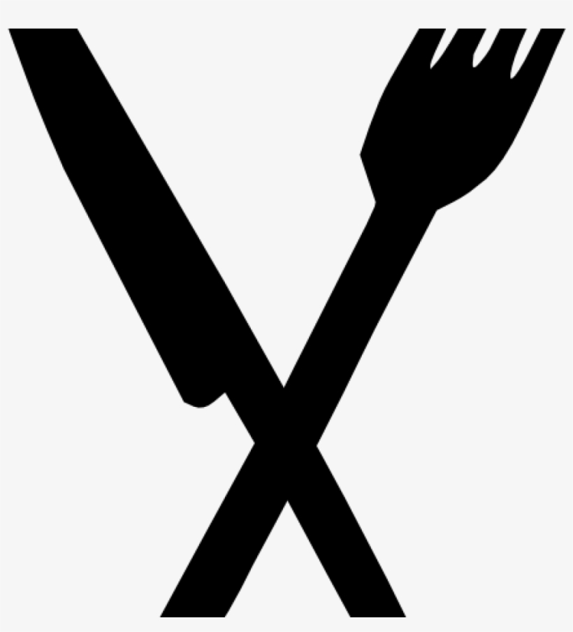 Fork And Knife Clipart Crossed Clip Art At Clker Vector - Clip Art, transparent png download