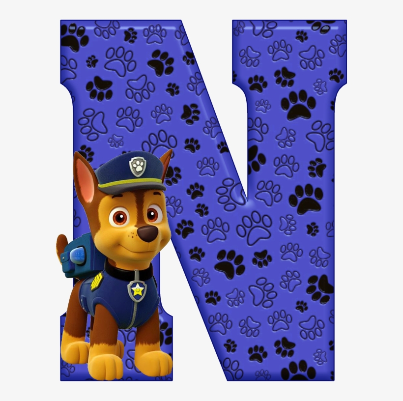 *✿**✿*n*✿**✿*de Alfabeto Decorativo - Alfabeto Decorado Da Patrulha Canina, transparent png download