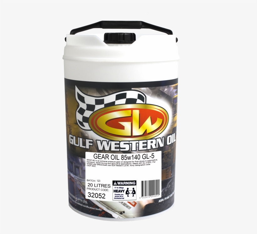 Gear Lube Gl 5 85w - Gulf Western Oil, transparent png download
