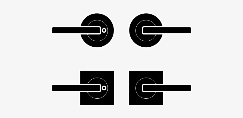 Uer/uerq/ur/urq Lever Set On 2 5∕8" Rose Passage And - Aquarium, transparent png download