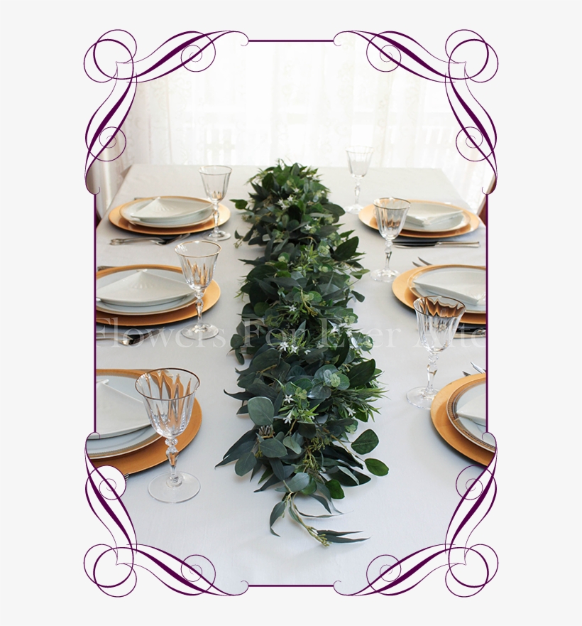Australian Gum Foliage Table Garland Decoration - Foliage Table Runner Christmas, transparent png download