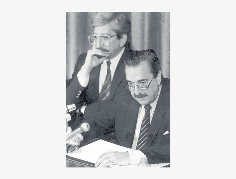 Abel Resende Nicaragua Adios Al Canciller De Raul Alfonsin - Dante Caputo Y Alfonsin, transparent png download
