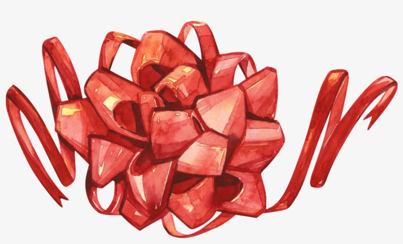 Painted Handmade Gift Ball Png Transparent - Ribbon, transparent png download