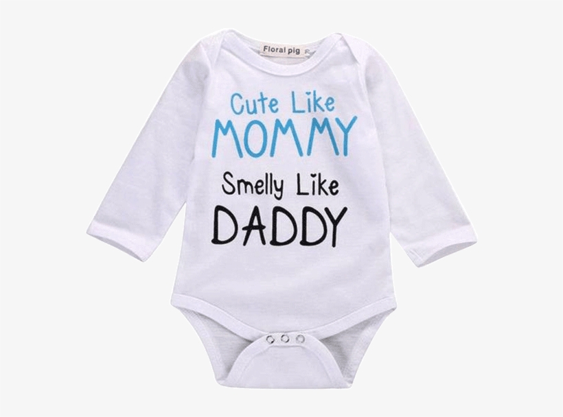 Petite Bello Bodysuit 0-6 Months Cute & Smelly Bodysuit - Mommys Pretty Daddys Smelly, transparent png download