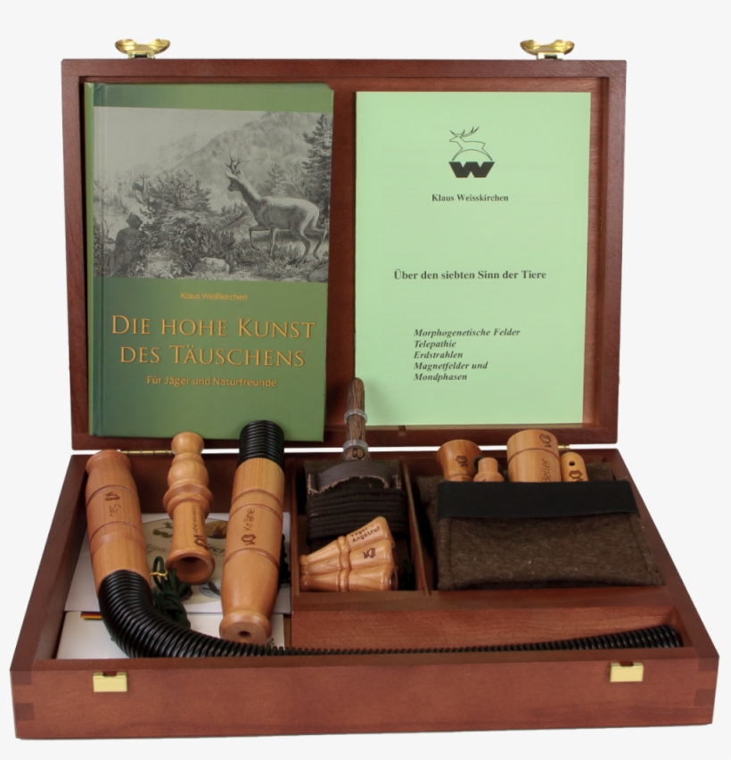 Weisskirchen Game Call Set In Wood Box - Premium Lockjagd-set, transparent png download