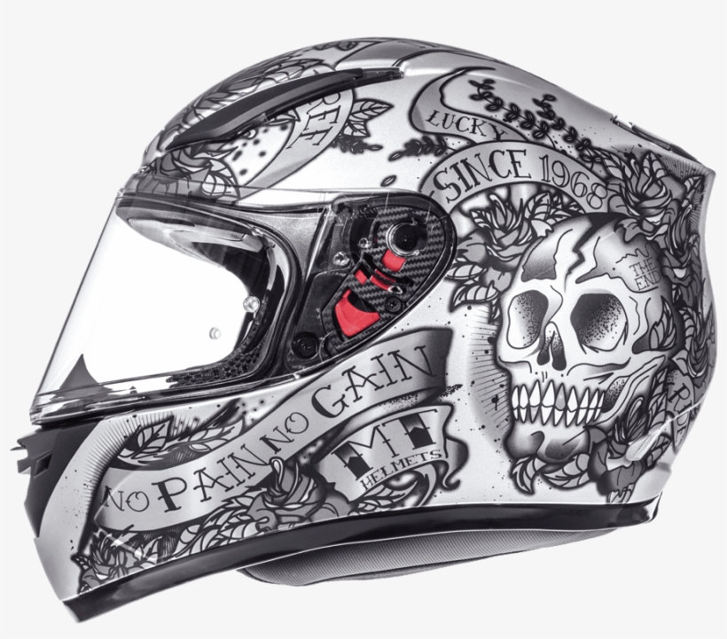 Previousnext - Skull Rose Helmet, transparent png download