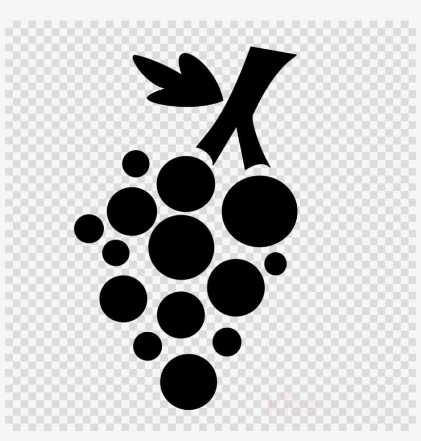 Grape Vector Png Clipart Wine Grape Clip Art - Grapes Png Black And White, transparent png download