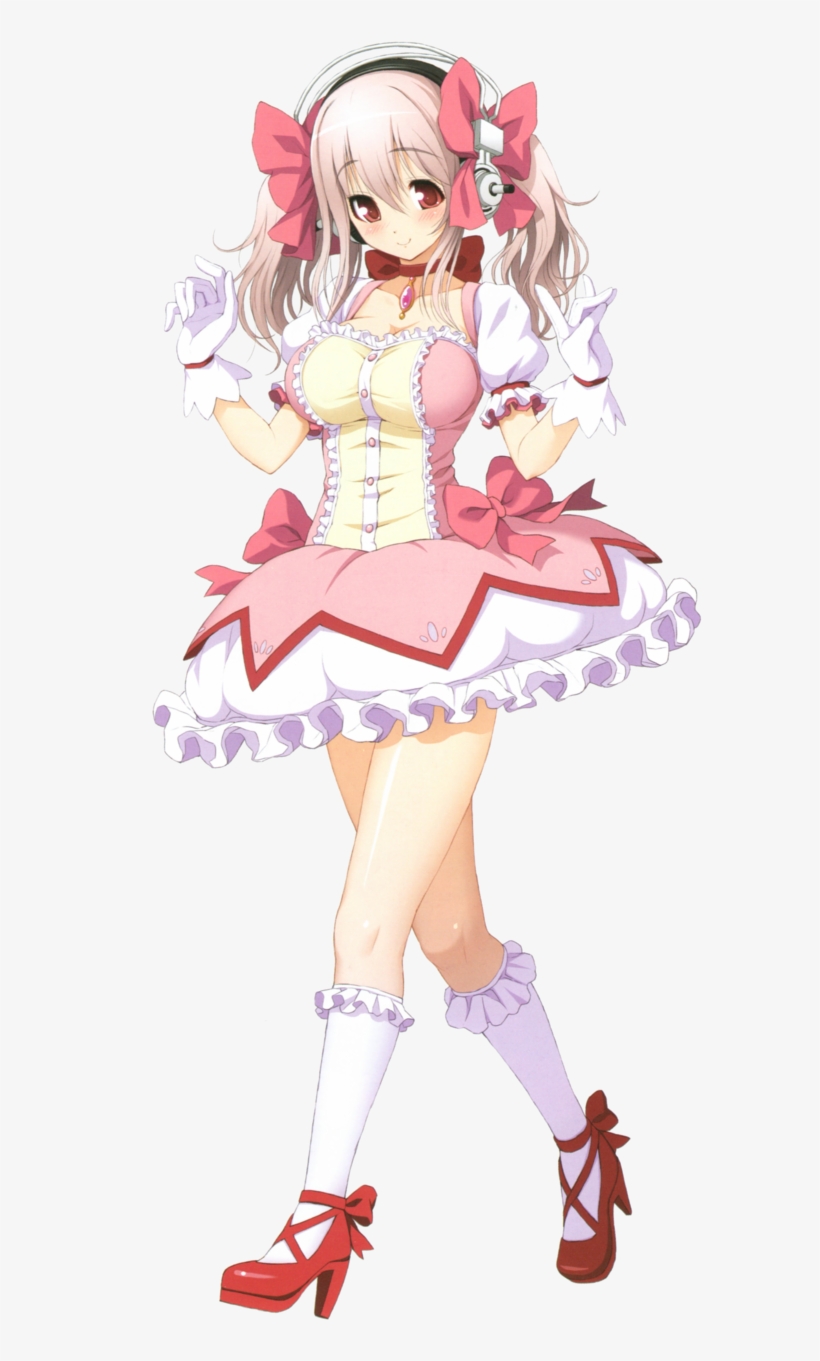 Super Sonico - Super Sonico Madoka Cosplay, transparent png download