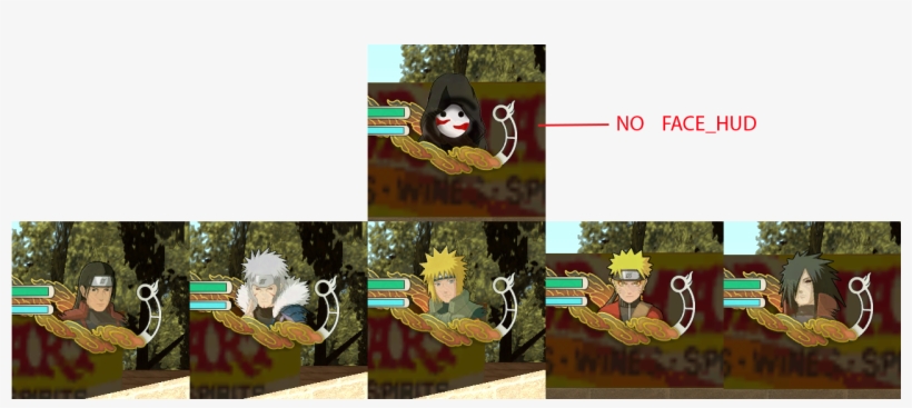 Lets Talk About The Funny Part, The Face For Each Skin - Hud Naruto Ultimate Ninja Storm 3 Gta Sa, transparent png download