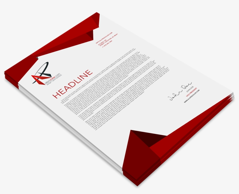 Available Letterhead Paper Or Stock - Graphic Design, transparent png download