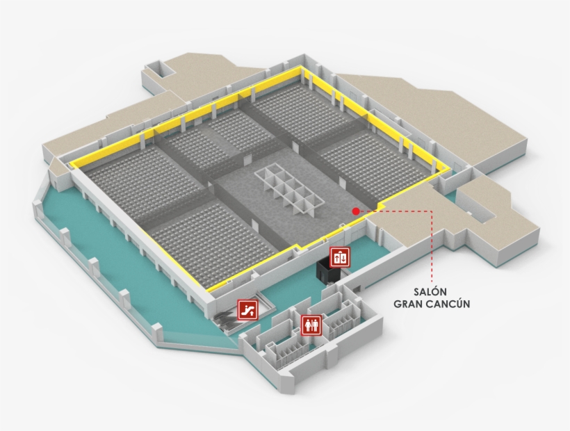 View Playa - Centro De Convenciones Cancun Plano, transparent png download