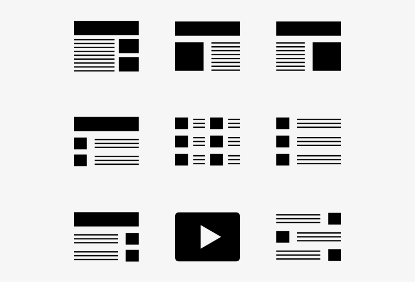Wireframes Collection - Wireframe Icon For Link List PNG Image ...