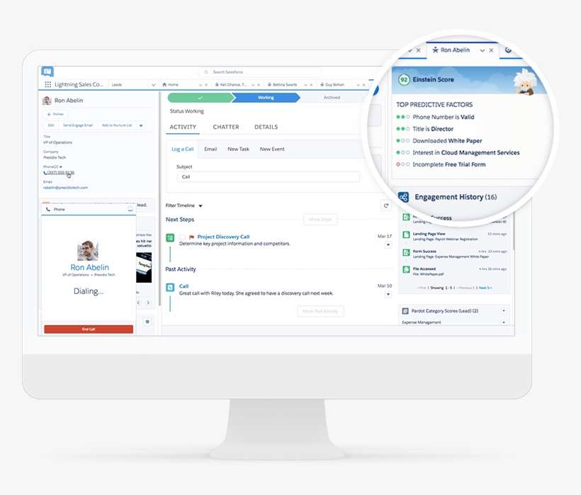 Salesforce's Einstein Integrates Ai With Crm - Einstein Bots Service Cloud, transparent png download