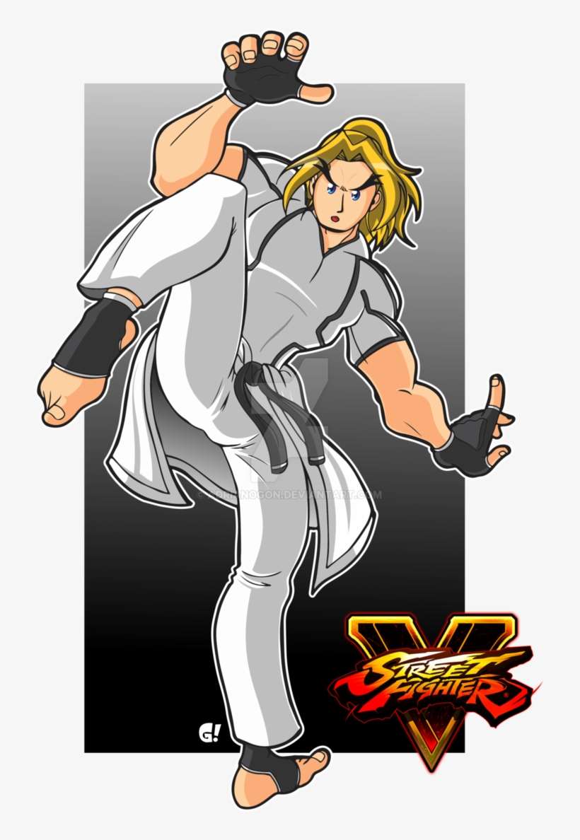 Banner Transparent Stock Fighter Clipart Martial Art - Ken Masters White Costume, transparent png download