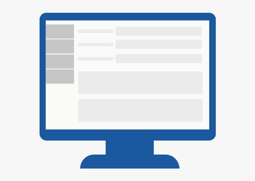 Crm Desktop View - Computer Monitor, transparent png download