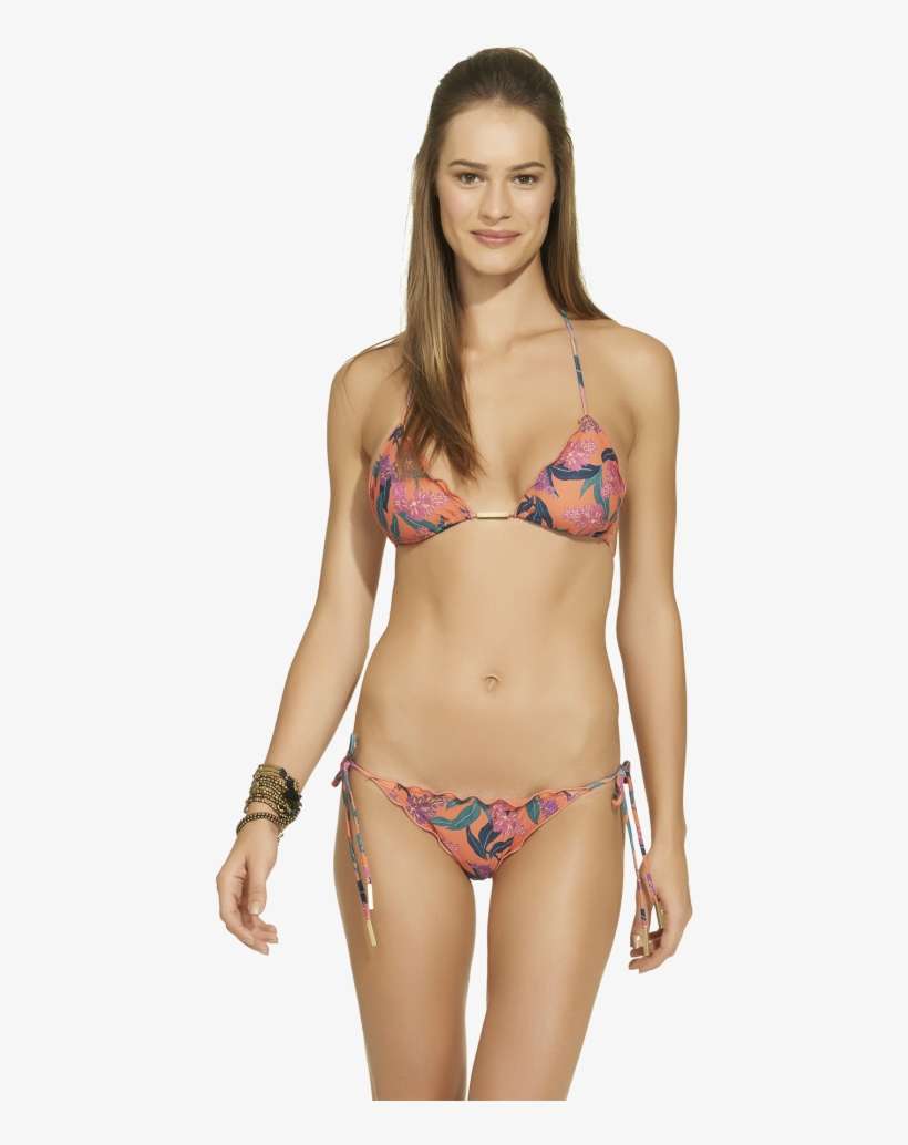 Blossom Ripple Triangle Bikini - Bikini, transparent png download
