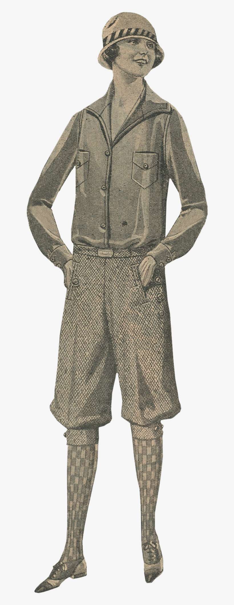 1920s Girl Png Jpg Library Library - Panties, transparent png download