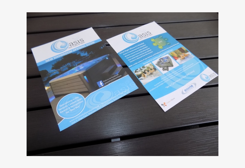 Oasis Hot Tubs & Spas Flyer Design Hot Tub Spa Designer - Graphic Design, transparent png download