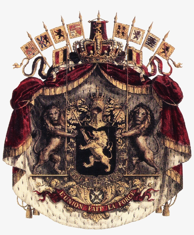 Greater Coat Of Arms Of Belgium - Belgium Coat Of Arms, transparent png download