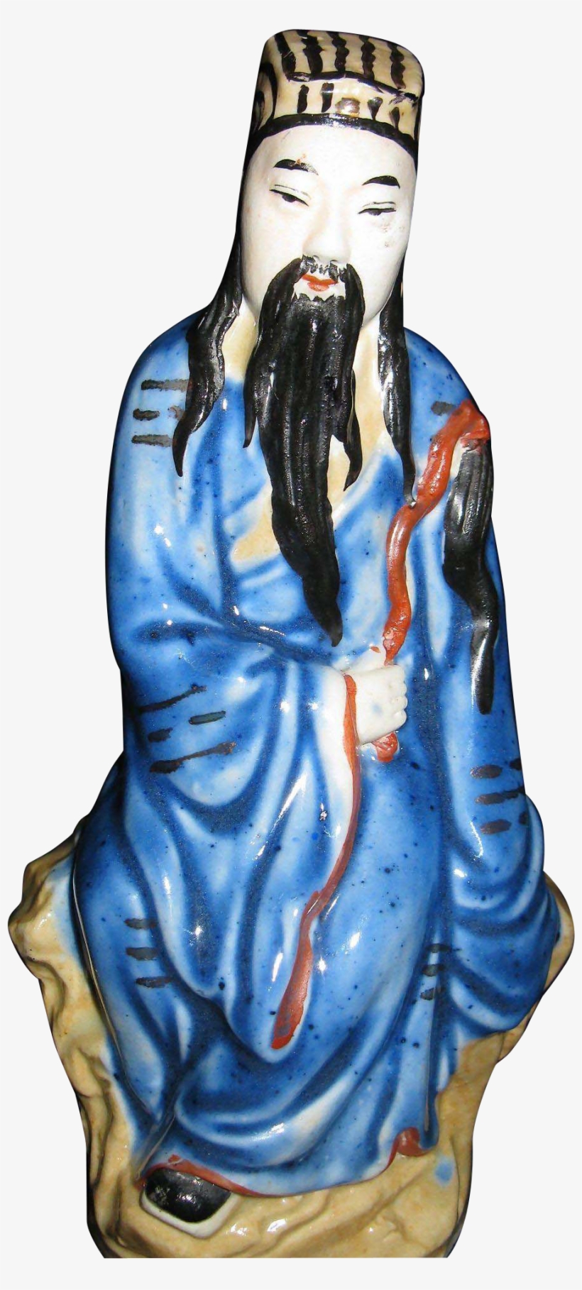 Vintage, Chinese Figurine, "iron Crutch Li" Of The - Li Tieguai, transparent png download