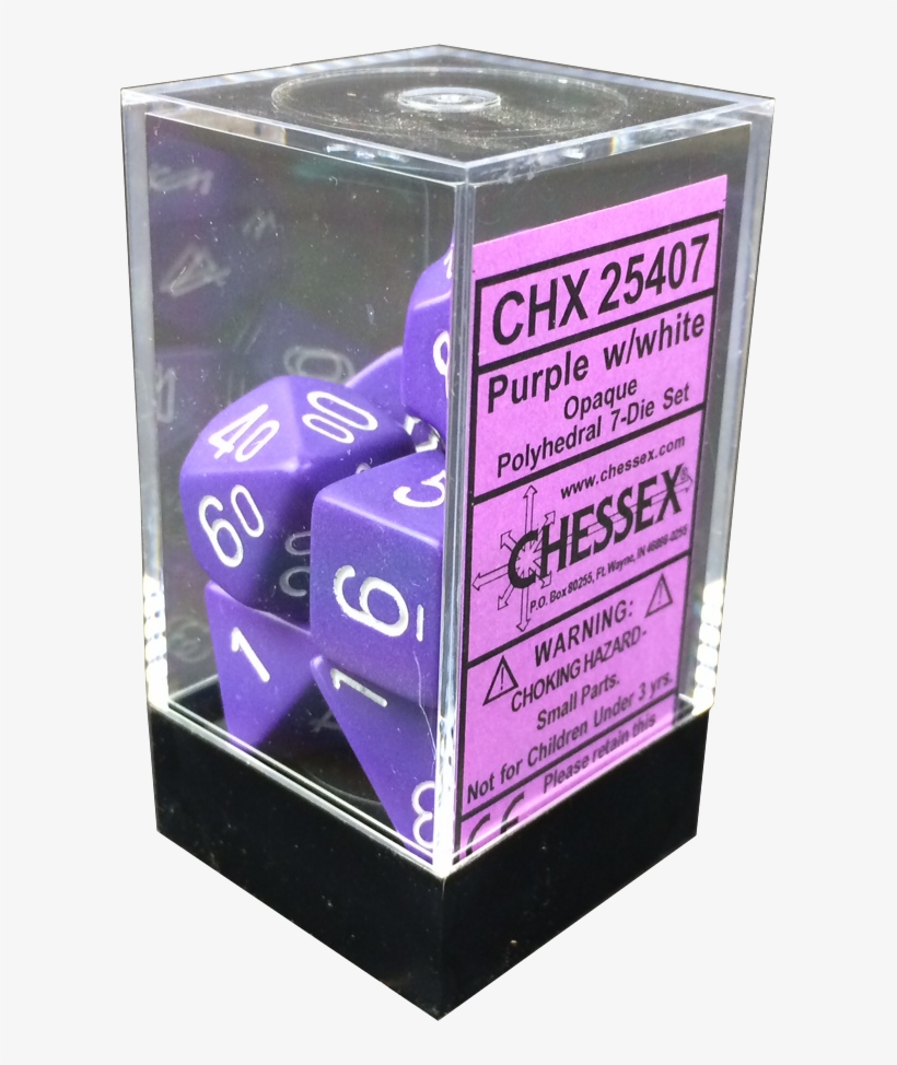 Dice Box 7 Die Set - Chessex - Gemini Masquerade-yellow W/ White (7-die, transparent png download
